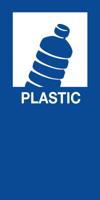 V-Part magneetsticker PLASTIC, blauw - thumbnail