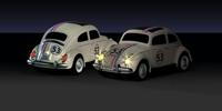 Carson Modellsport 500504153 VW Beetle Rallye 1:87 RC auto Elektro Straatmodel Incl. accu, oplader en batterijen voor de zender - thumbnail