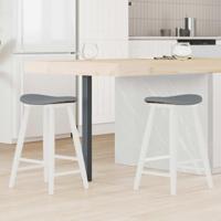 Eettafelstoelen 2 pcs Wit 46 x 37 x 63 cm Massief Rubberhout - thumbnail