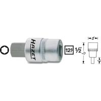 HAZET Dopsleutelbit 986-12 · 1/2 inch (12,5 mm) vierkant hol · Binnen-zeskant-profiel · SW 12 mm - thumbnail