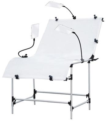 BRESSER BR-PT103 Foto Opnametafel 100x200cm met 3 LED lampen