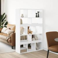 Kamerscherm 100x33x156,5 cm bewerkt hout wit - thumbnail