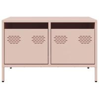 Tv-meubel 68x50x43,5 cm koudgewalst staal roze - thumbnail