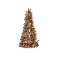 Kerstboom Mat Klatergoud 18 x 18 x 45,5 cm Gouden Wit Plastic Polypropyleen - thumbnail