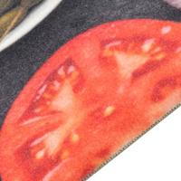 Keukenmat wasbaar wijn- en dinerprint 60x180 cm fluweel - thumbnail