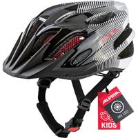 Olympic Sportswear Alpina sports kinderhelm fb jr. 2.0 50-55 zwart/wit/rood - thumbnail