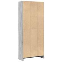 Boekenkast 60x24x143 cm bewerkt hout grijs sonoma eikenkleurig - thumbnail