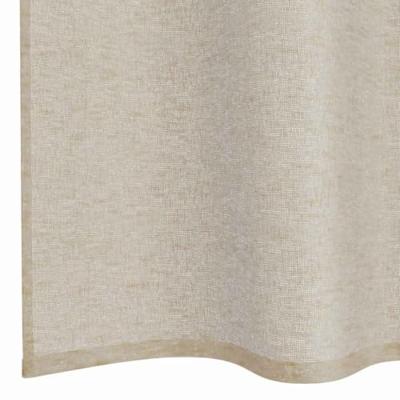 VidaXL Voile gordijn met gordijnen 2 pcs zand 260 x 140 cm polyester