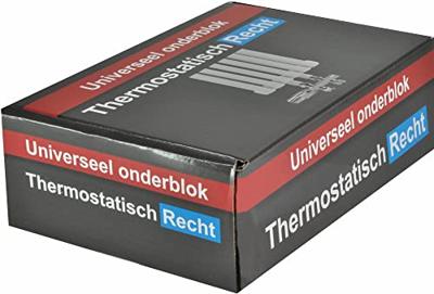 Saqu radiatorkraan middenaansluiting recht chroom