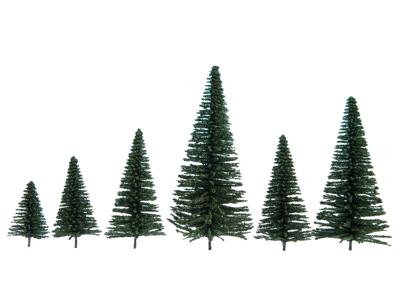 NOCH 26830 Set bomen Zilverspar 50 tot 140 mm Donkergroen 25 stuk(s)