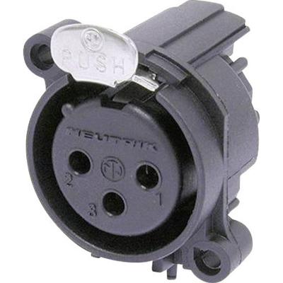 Neutrik NC3FAAH1 XLR-connector Flensbus, contacten haaks Aantal polen: 3 Zwart 1 stuk(s) Neutrik NC3FAAH1 XLR-connector Flensbus, contacten haaks Aantal polen: 3 Zwart 1 stuk(s)