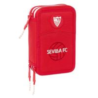 Driedubbele Pennenzak Sevilla Fútbol Club Rood 12,5 x 19,5 x 5,5 cm 36 Onderdelen - thumbnail