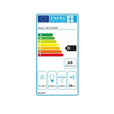 Conventionele Afzuigkap Balay 3BT263MX 60 cm 360 m3/h 68 dB 146W