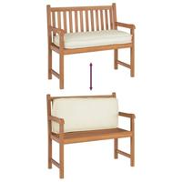 VidaXL Kussen crème 120 x 50 x 12 cm oxford stof - thumbnail