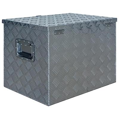 VidaXL Aluminium kist 610x430x455 mm zilverkleurig