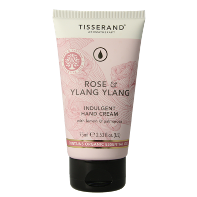 Tisserand Handcreme roos & ylang ylang 75 Milliliter Tisserand Handcreme roos & ylang ylang 75 Milliliter