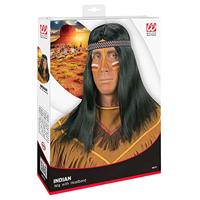 Pruik Indiaan met hoofdband - thumbnail