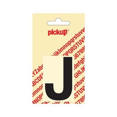 Deco letter j helvetica zwart 60 mm Pickup - Pickup