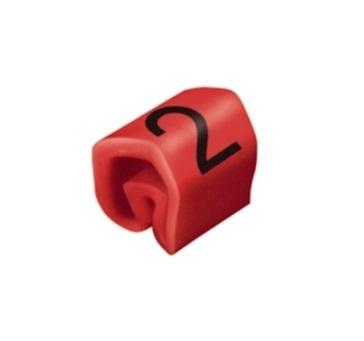 Weidmüller CLI C 1-3 RT/SW 2 MP Markeerring Opdruk 2 Buitendiameter 2.5 tot 5 mm 0252611509 Weidmüller CLI C 1-3 RT/SW 2 MP Markeerring Opdruk 2 Buitendiameter 2.5 tot 5 mm 0252611509