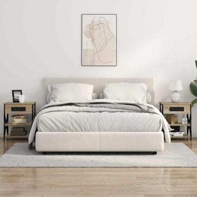 Nachtkastje 2 pcs Sonoma Eiken 41 x 31 x 51 cm Bewerkt hout