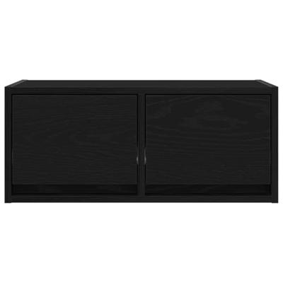 TV-meubel 60x31x25,5 cm spaanplaat zwart eikenkleurig