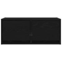 TV-meubel 60x31x25,5 cm spaanplaat zwart eikenkleurig - thumbnail