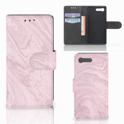 Sony Xperia X Compact | Bookcase | Marble Pink - Origineel Cadeau Vriendin Sony Xperia X Compact | Bookcase | Marble Pink - Origineel Cadeau Vriendin