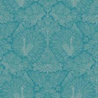 Dutch Wallcoverings Behang Escapade Pauw Groen/Blauw A222-14 - thumbnail