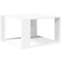 Salontafel 51,5x51,5x30 cm bewerkt hout wit - thumbnail