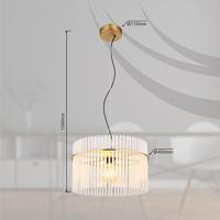 Globo Gouden hanglampGorley met glas Ø 40cm - 15698HM - thumbnail