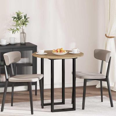 Tafelblad artisanaal eikenkleurig 70 x 70 x 1.5 cm Bewerkt hout Tafelblad artisanaal eikenkleurig 70 x 70 x 1.5 cm Bewerkt hout