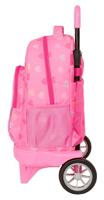 Schoolrugzak met Wielen Benetton Heart Roze 33 x 45 x 22 cm - thumbnail