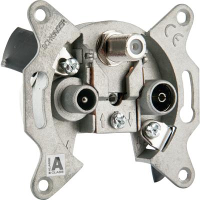 Schwaiger DSE950531 Antennedoos TV, Satelliet, FM Opbouw (op muur) Enkele aansluitdoos Schwaiger DSE950531 Antennedoos TV, Satelliet, FM Opbouw (op muur) Enkele aansluitdoos