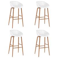 Barkrukken 4 st wit - thumbnail