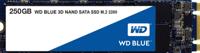 WD Blue 3D NAND SATA SSD - Solid state drive - 250 GB - intern - M.2 2280 - SATA 6Gb/s - thumbnail