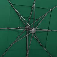Parasol 4-laags met aluminium paal 250x250 cm groen - thumbnail