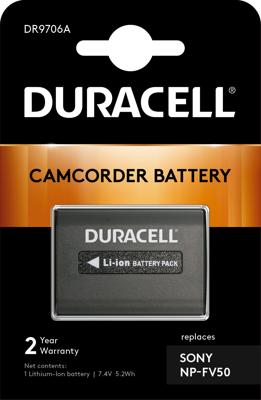 Duracell NP-FV50 Camera-accu Vervangt originele accu NP-FV30 7.4 V 650 mAh Duracell NP-FV50 Camera-accu Vervangt originele accu NP-FV30 7.4 V 650 mAh