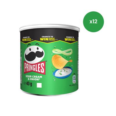 Pringles sour cream & onion (12x 40gr)