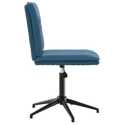 Eetkamerstoelen 2 st fluweel blauw