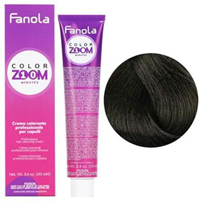 Fanola Color Zoom Permanent Hair Color 4.71 Cold Brown Chestnut 100ml
