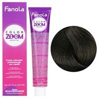Fanola Color Zoom Permanent Hair Color 4.71 Cold Brown Chestnut 100ml - thumbnail