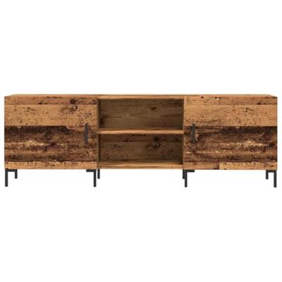Tv-meubel 150x30x50 cm bewerkt hout oud houtkleurig