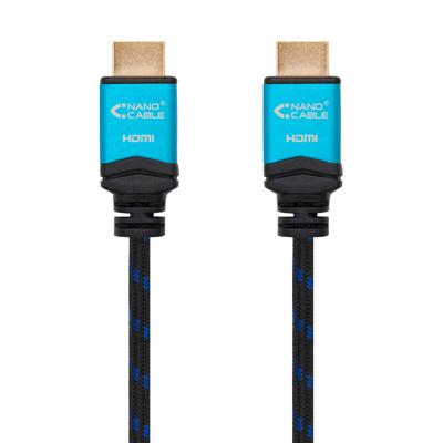 HDMI-Kabel TooQ 10.15.37 V2.0 Zwart Blauw - Maat: 1.5 m