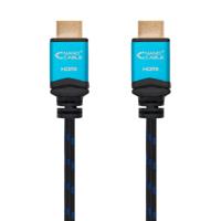 HDMI-Kabel TooQ 10.15.37 V2.0 Zwart Blauw - Maat: 1.5 m - thumbnail