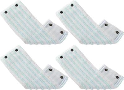 Leifheit Clean Twist XL/Combi Clean XL Vloerwisser Vervangingsdoek met Drukknoppen Micro Duo 42 cm Set van 4