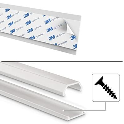 Hama Kabelgoot Zelfklevend Hoekig 100x2.1x1 cm PVC/Wit 3 Stuks