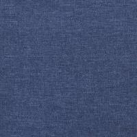 Hoofdbord met randen 183x16x78/88 cm stof blauw - thumbnail