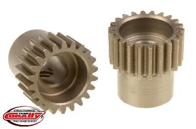 Team Corally - 48 DP Pinion - Short - Hardened Steel - 22T - 5mm as