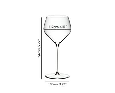 Riedel Witte Wijnglazen Veloce - Chardonnay - 690 ml - 2 stuks