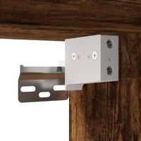 Nachtkastjes 2st wandgemonteerd 40x31x39,5cm gerookt eikenkleur - thumbnail